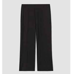 Eileen Fisher Straight Cropped Pant Ink Large New With Tags